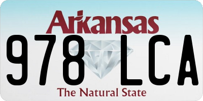AR license plate 978LCA