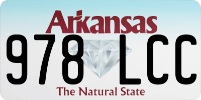 AR license plate 978LCC