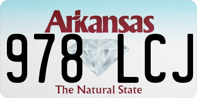 AR license plate 978LCJ