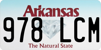 AR license plate 978LCM