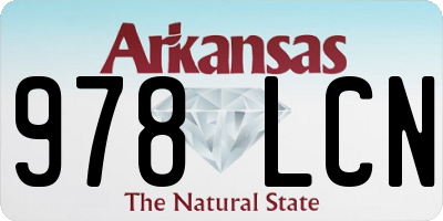 AR license plate 978LCN