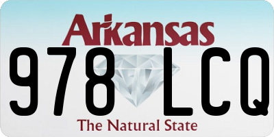 AR license plate 978LCQ