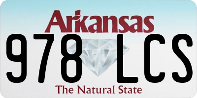 AR license plate 978LCS