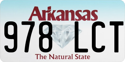 AR license plate 978LCT