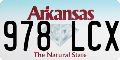 AR license plate 978LCX