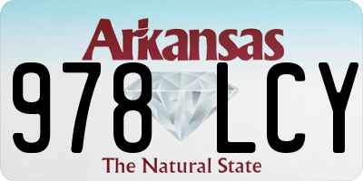 AR license plate 978LCY