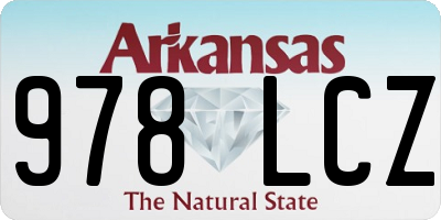 AR license plate 978LCZ