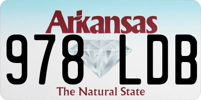 AR license plate 978LDB