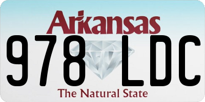 AR license plate 978LDC