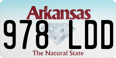 AR license plate 978LDD
