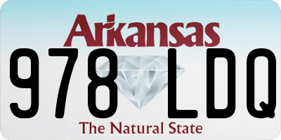 AR license plate 978LDQ