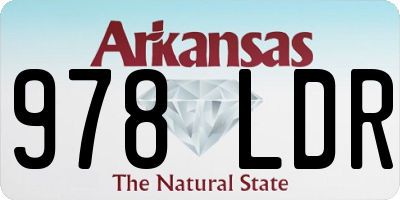 AR license plate 978LDR