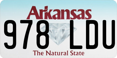 AR license plate 978LDU