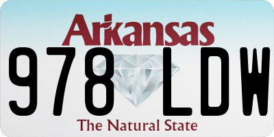 AR license plate 978LDW