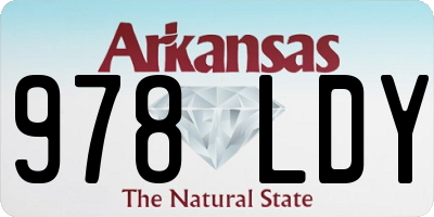 AR license plate 978LDY