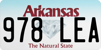 AR license plate 978LEA