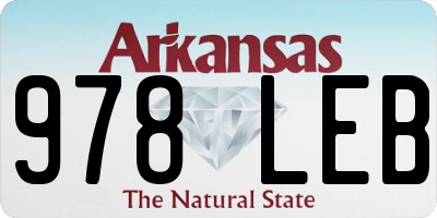 AR license plate 978LEB