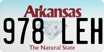 AR license plate 978LEH