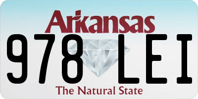 AR license plate 978LEI