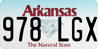 AR license plate 978LGX