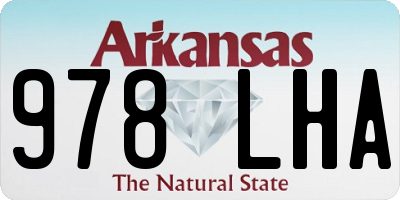 AR license plate 978LHA