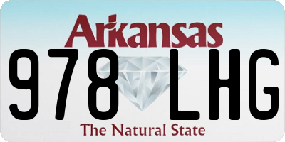 AR license plate 978LHG