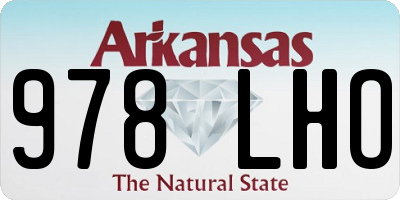 AR license plate 978LHO