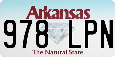 AR license plate 978LPN
