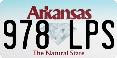 AR license plate 978LPS