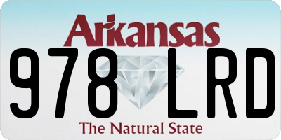 AR license plate 978LRD