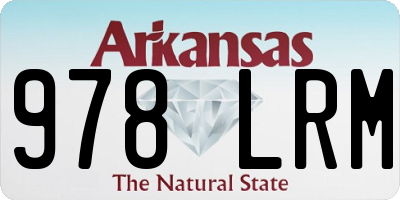 AR license plate 978LRM