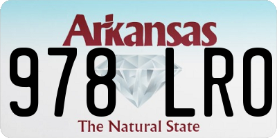 AR license plate 978LRO