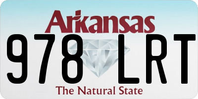 AR license plate 978LRT
