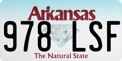 AR license plate 978LSF