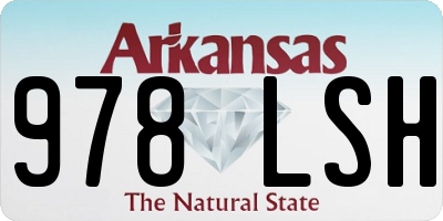 AR license plate 978LSH
