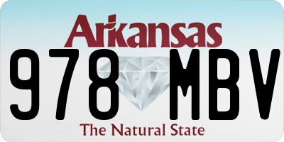 AR license plate 978MBV