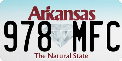 AR license plate 978MFC