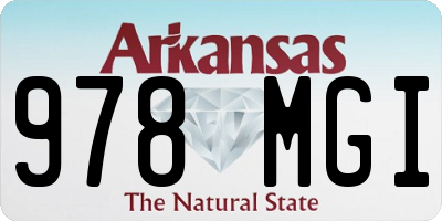 AR license plate 978MGI