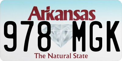 AR license plate 978MGK