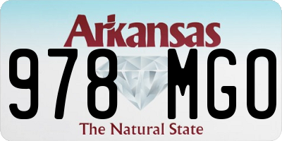 AR license plate 978MGO