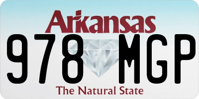 AR license plate 978MGP
