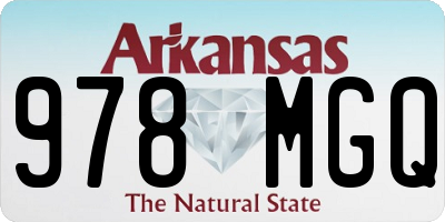AR license plate 978MGQ