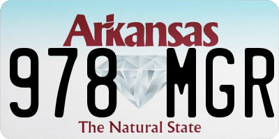 AR license plate 978MGR