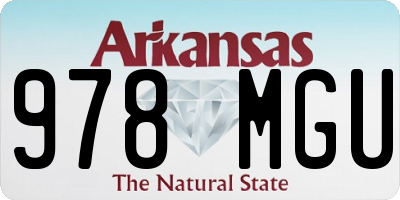 AR license plate 978MGU