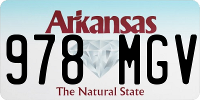 AR license plate 978MGV