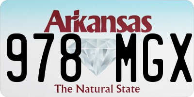 AR license plate 978MGX