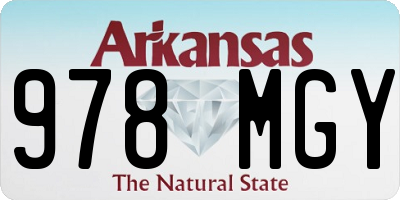 AR license plate 978MGY