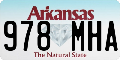 AR license plate 978MHA