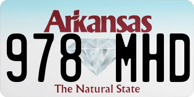 AR license plate 978MHD