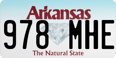 AR license plate 978MHE